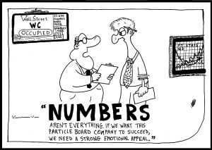 sales numbers personal appeal business cartoon
